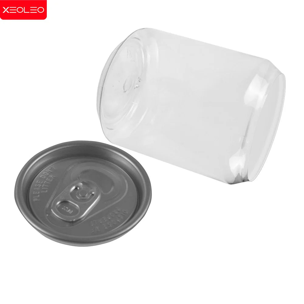 200pcs 330ml/250ml Can with Lid PET Bottle Cap Lid PET Can for Milk Tea/coffee/Beverage/Drink