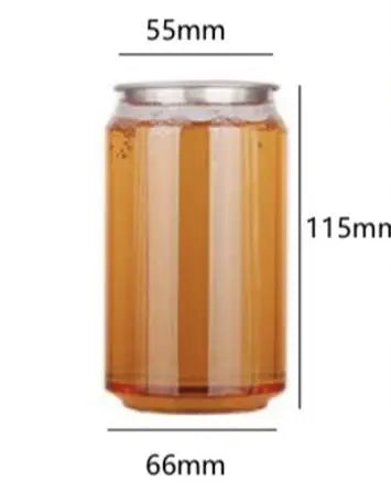 200pcs 330ml/250ml Can with Lid PET Bottle Cap Lid PET Can for Milk Tea/coffee/Beverage/Drink