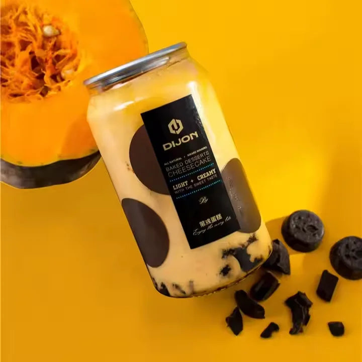 200pcs 330ml/250ml Can with Lid PET Bottle Cap Lid PET Can for Milk Tea/coffee/Beverage/Drink