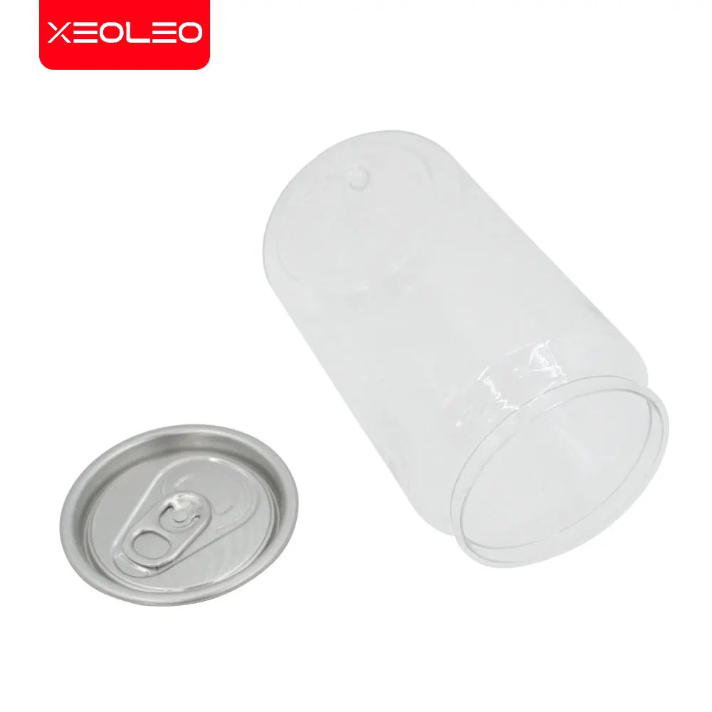 200pcs 330ml/250ml Can with Lid PET Bottle Cap Lid PET Can for Milk Tea/coffee/Beverage/Drink